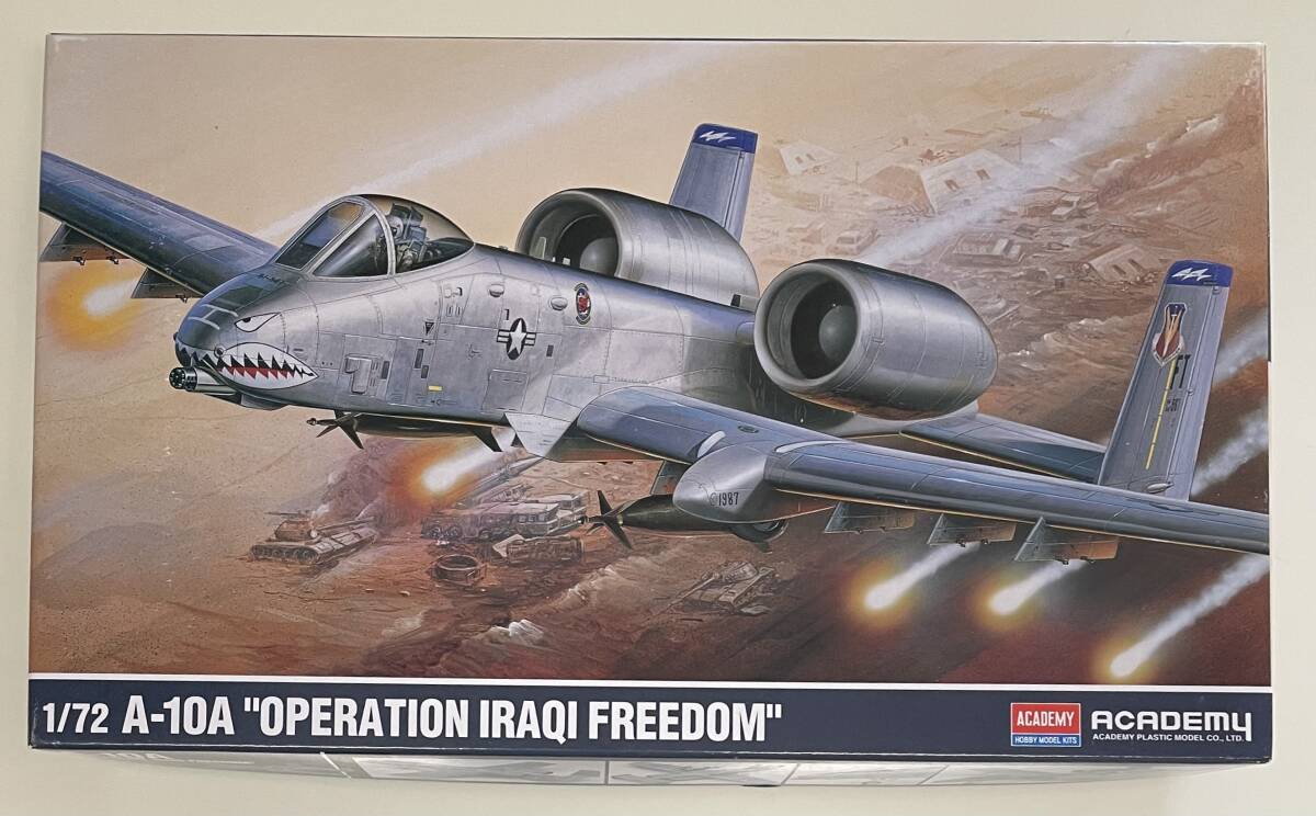 送料660円～ 希少 未使用品 ACADEMY アカデミー 1/72 A-10A サンダーボルトII Operation Iraqi Freedom 凹モールド プラモデル