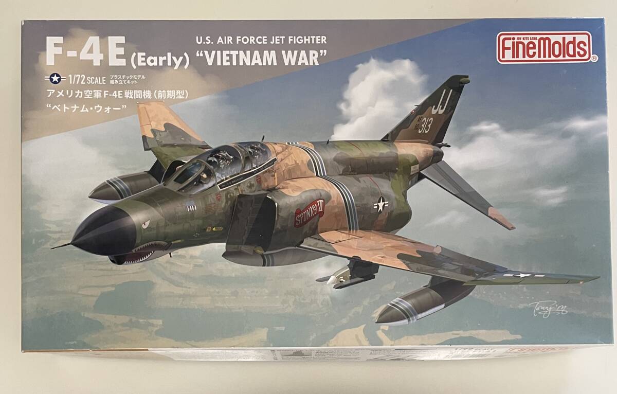送料660円～ 希少 未使用 未組立品 ファインモールド 1/72 F-4E ファントムⅡ 戦闘機 ベトナム・ウォー プラモデル
