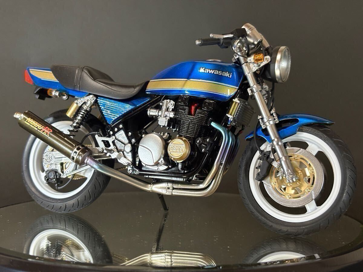 アオシマ 1/12プラモデル ゼファー400完成品 バイク 旧車會 アオシマ 1/12プラモデル ゼファー400完成品 バイク 旧車會