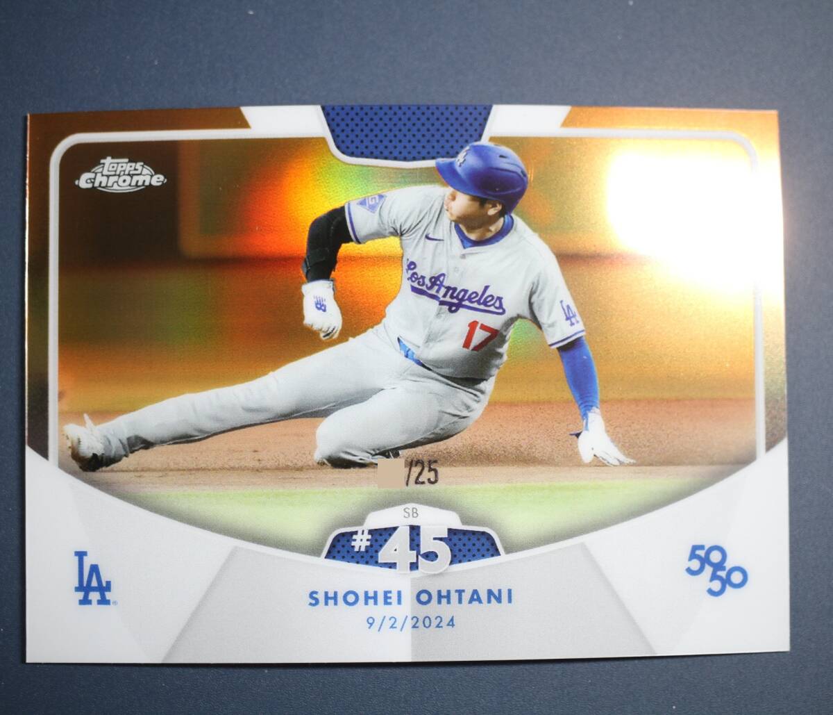2024 Topps 大谷翔平 50/50 【25シリ橙リフ】SB#45 Shohei 2024 Topps 大谷翔平 50/50 【25シリ橙リフ】SB#45 Shohei