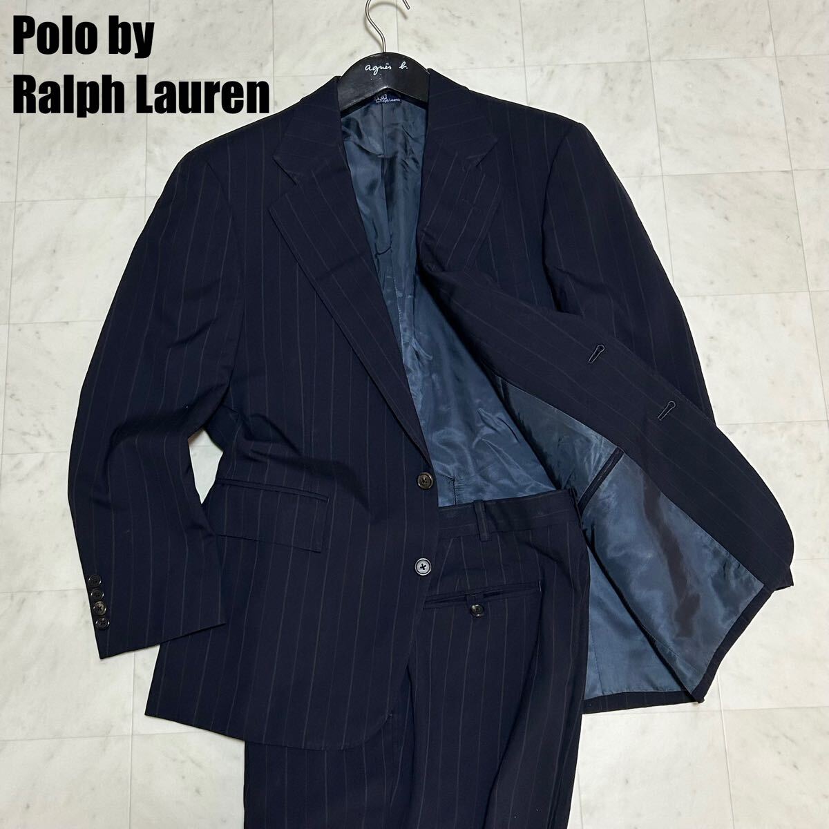 Polo by Ralph Lauren スーツ セットアップ ストライプ ポロラルフローレン 通年 薄手 シングル