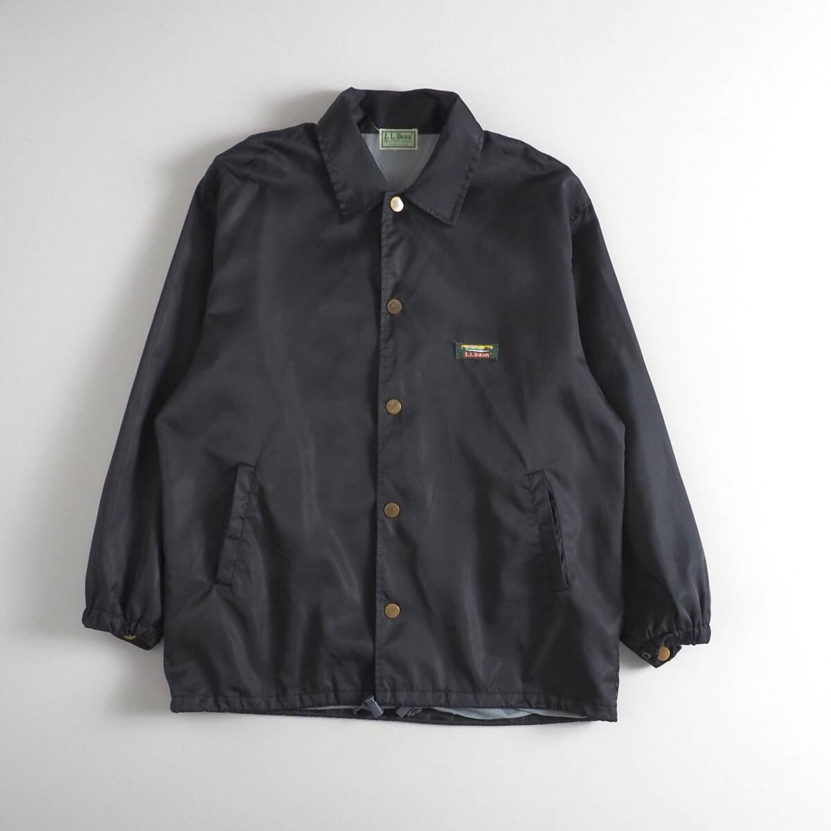 かわいい! エルエルビーン L.L.Bean USA製 希少 コーチジャケット ブラック メンズ 美品 男性用