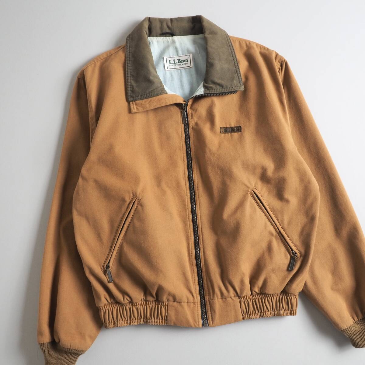 ファッション人気ブランドランキング エルエルビーン L.L.Bean 希少カラー スイングトップ ダック生地 裏地シャンブレー メンズ 美品 男性用