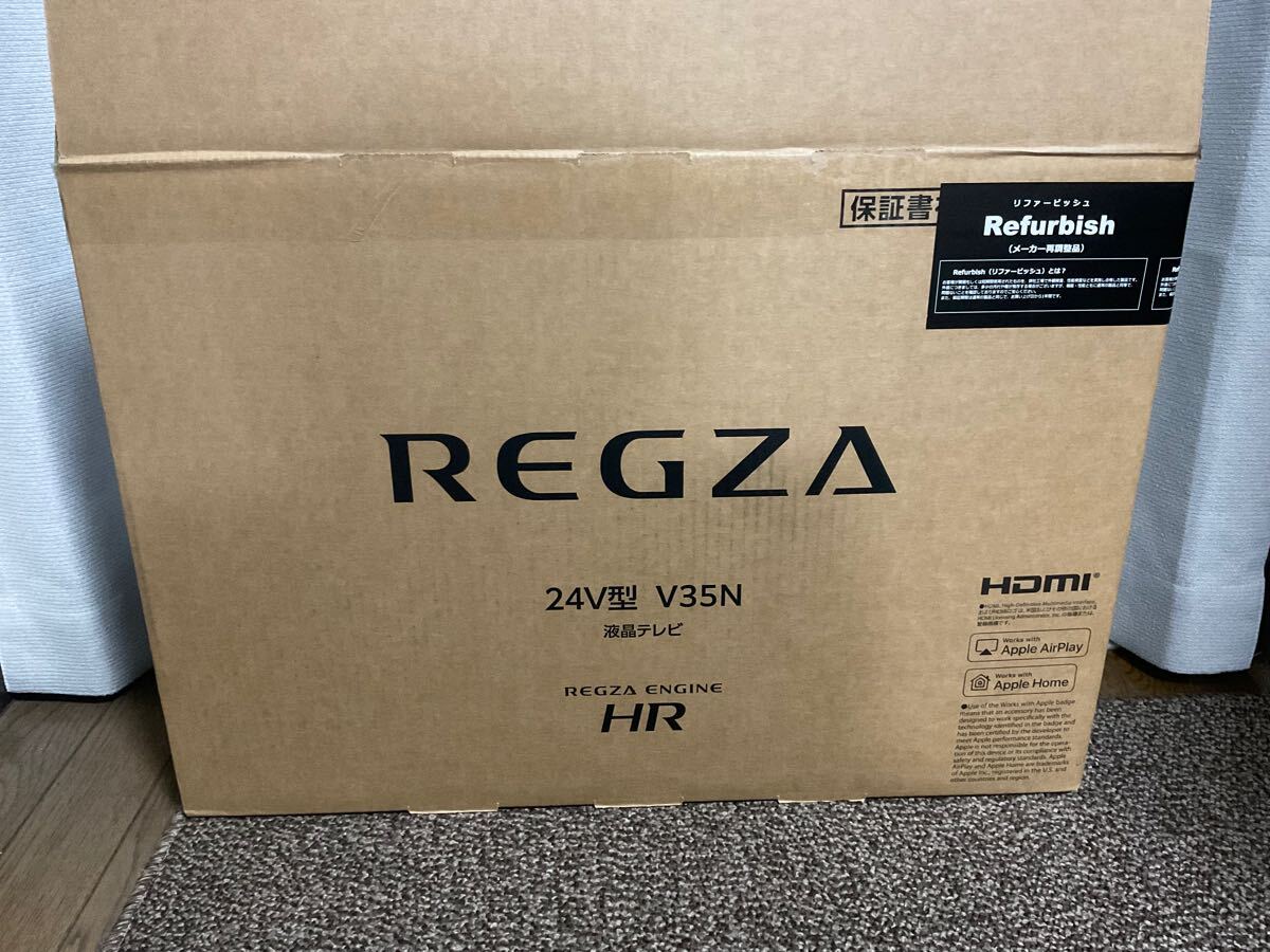 東芝 REGZA レグザ 24型 24V35N 中古(新品に近い 数日使用 東芝 REGZA レグザ 24型 24V35N 中古(新品に近い 数日使用