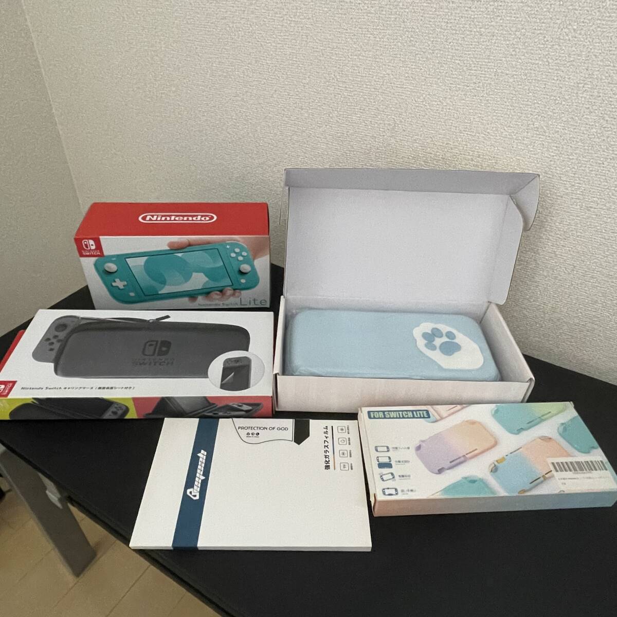 新品未使用 Nintendo Switch Lite ターコイズ 本体 新品未使用 アクセサリーフルセット