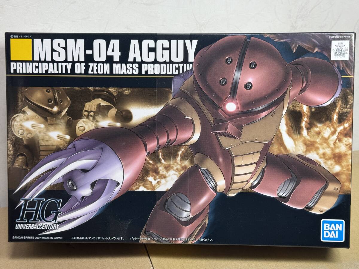 即決◆バンダイ HG 1/144 MSM-04 アッガイ ／ 機動戦士ガンダム [BANDAI NAMCO]マークの無いパッケージ