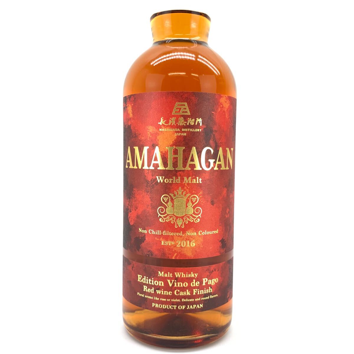 長濱蒸溜所 AMAHAGAN ワールドモルト 2016 Edition Vino de Pago Red Wine Cask Finish 700ml 47% アマハガン 管理MYI40435_画像7