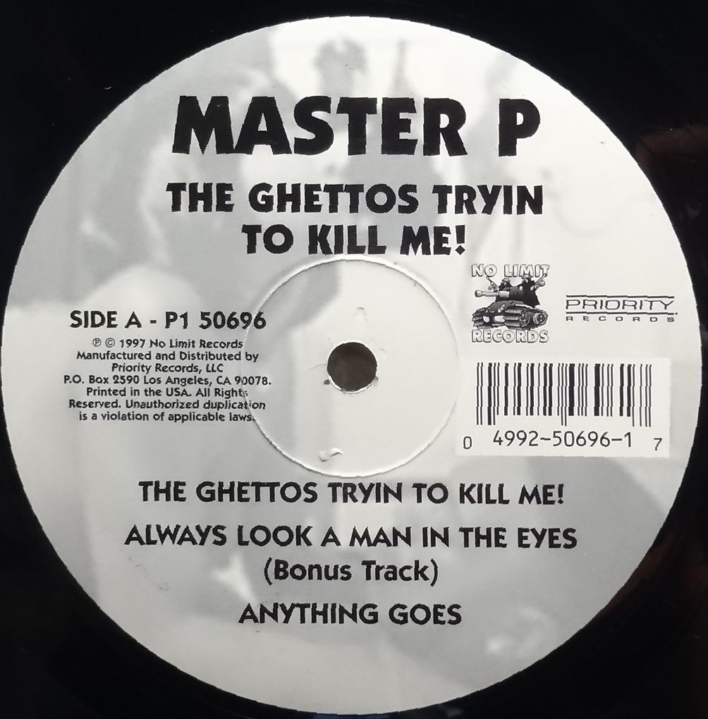 【Master P / The Ghettos Tryin To Kill Me!】2LP Album [♪HZ]　(R7/1)