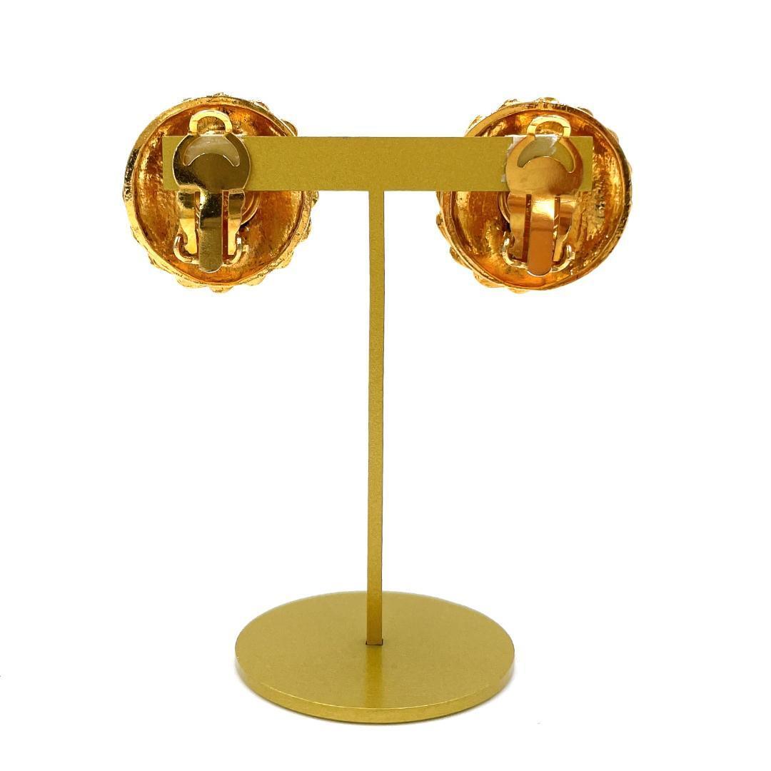 ■美品■ CHANEL シャネル ココ マドモアゼル メダルモチーフ レディース イヤリング ゴールド アクセサリー ヴィンテージ 希少 レア