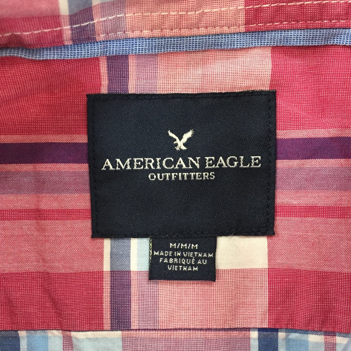 2310F-240 メンズ American Eagle アメリカン イーグル ピンク シャツ M 【送料一律！800円】