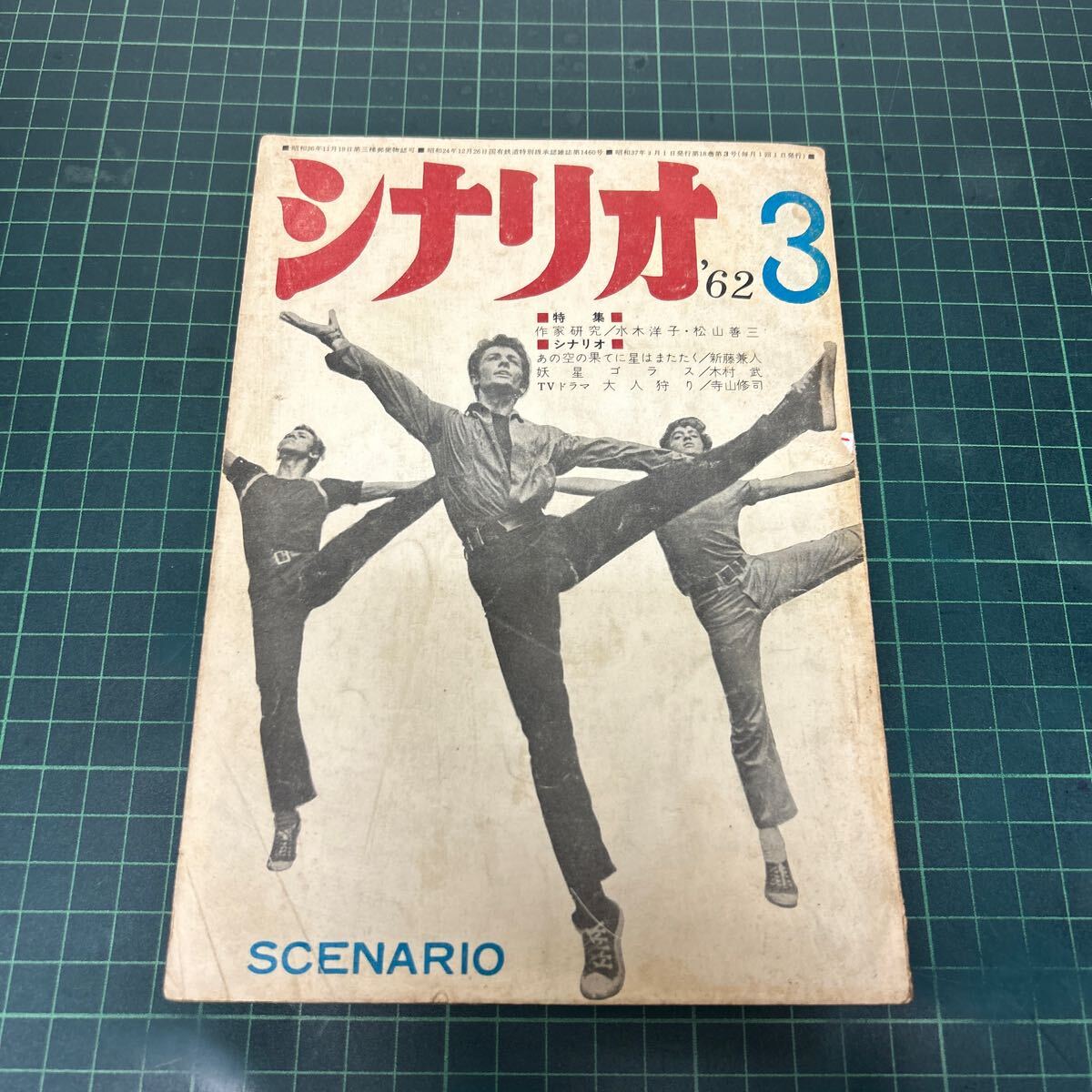 月刊 シナリオ 1962年3月号 水木洋子 松山善三 あの空の果てに星はまたたく 妖星ゴラス 大人狩り 木村武 寺山修司
