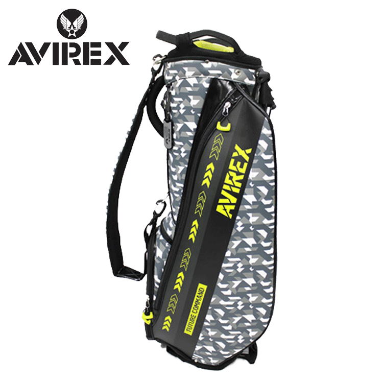 AVIREX GOLF 8.5型 スタンド キャディバッグ AVG2F-BA1【アヴィレックス】【ゴルフ】【スタンドタイプ】【GREY】【CaddyBag】