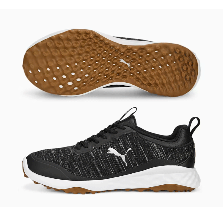 PUMA FUISON PRO 377041 【プーマ】【スパイクレス】【サイズ：25.5cm】【カラー：03 Black/Silver】【GolfShoes】