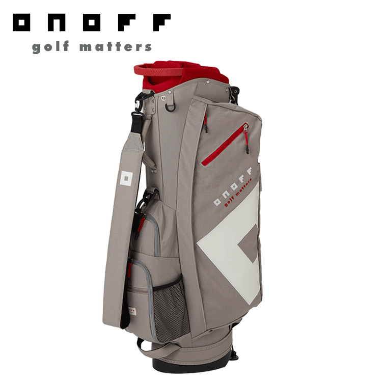 ONOFF Caddie Bag OB0324 【オノフ】【軽量】【キャディバッグ】【スタンド】【9.0型】【サンドベージュ】【CaddyBag】