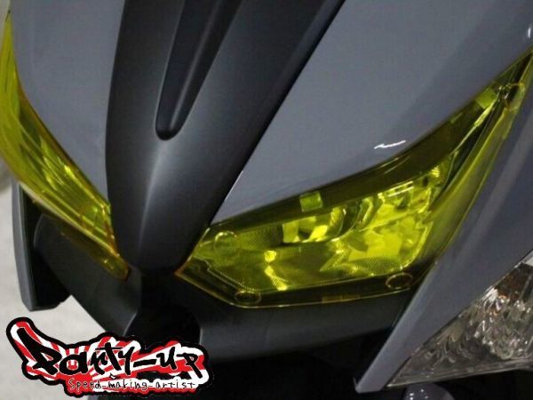 シグナスグリファス用 ヘッドライトレンズカバー イエロー 店頭在庫品!! B8R BKG SEJ4J Cygnus gryphus 6型 シグナス 簡単 カスタム