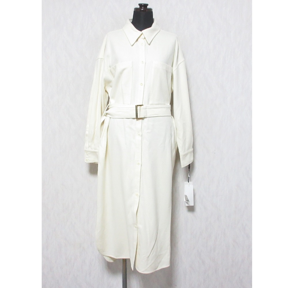 美品 23AW Grace Class グレースクラス ウールロングシャツドレス ワンピース 0223431006 36 キナリ