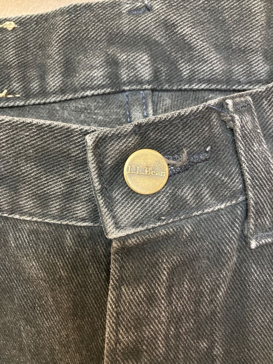 90s USA製 L.L.Bean ブラック デニム パンツ ジーンズ w30 Lee LEE リー エルエルビーン アメリカ製 米国製 l.l.bean サルファブラック