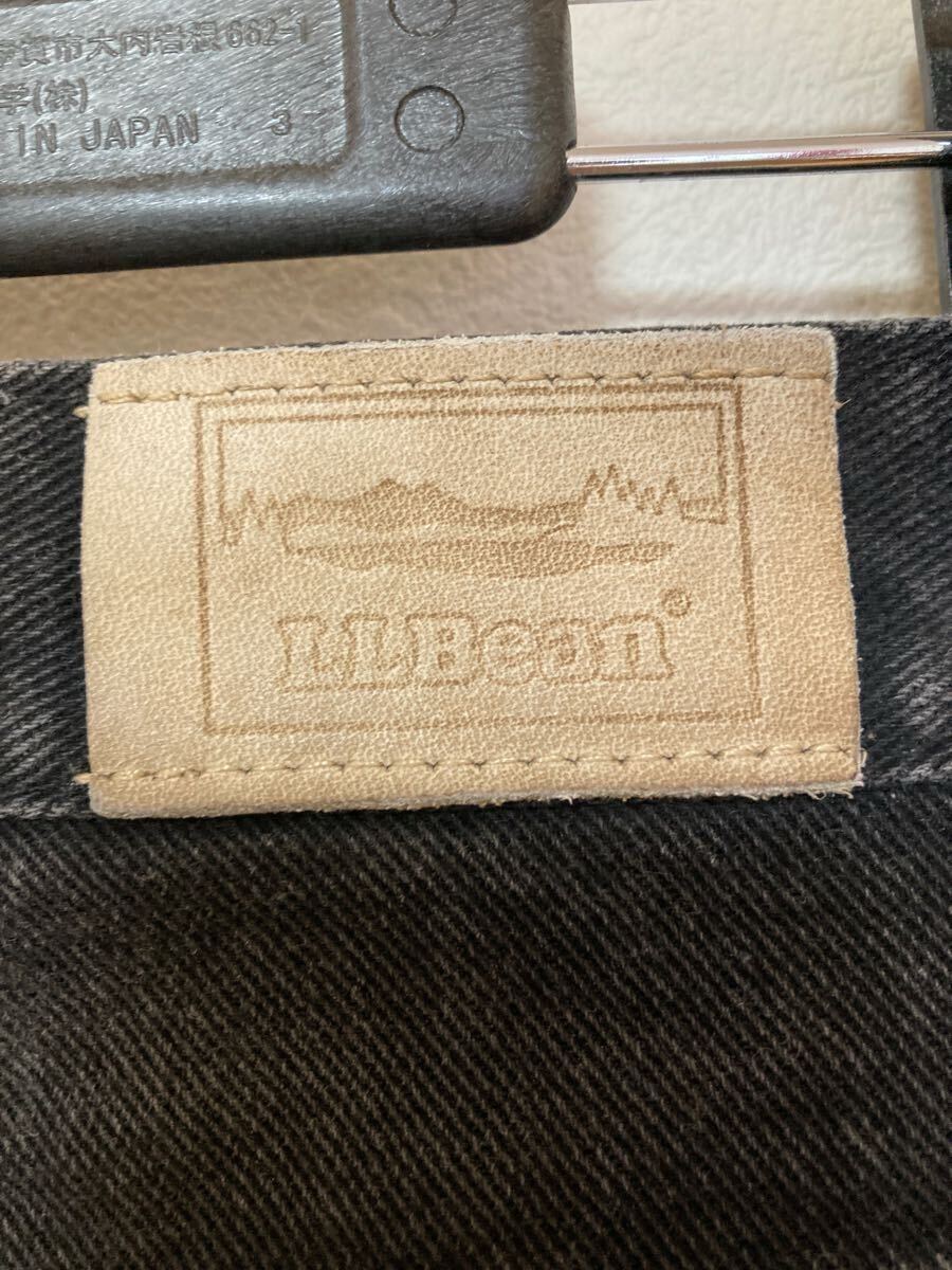 90s USA製 L.L.Bean ブラック デニム パンツ ジーンズ w30 Lee LEE リー エルエルビーン アメリカ製 米国製 l.l.bean サルファブラック