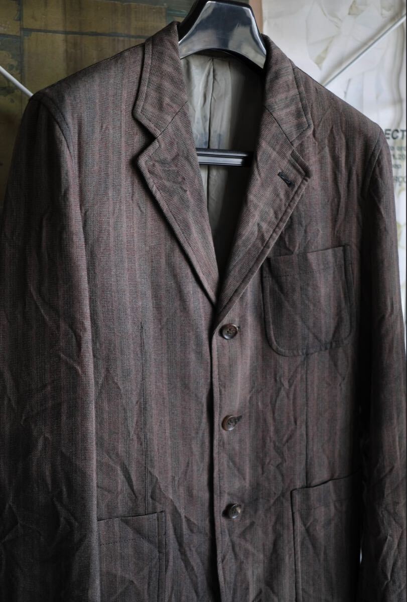 希少COMME des GARCONS HOMME コムデギャルソンオム　AD2004 ジャケット　抜染　シワ加工