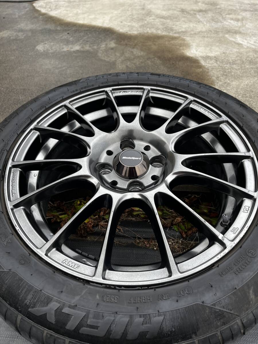 SA-72R 16×6.5J+38 100-4H ２本 195/55R16wedsタイヤホイール DJデミオ ウェッズスポーツce28TE37RAYSレイズADVAN ENKEI