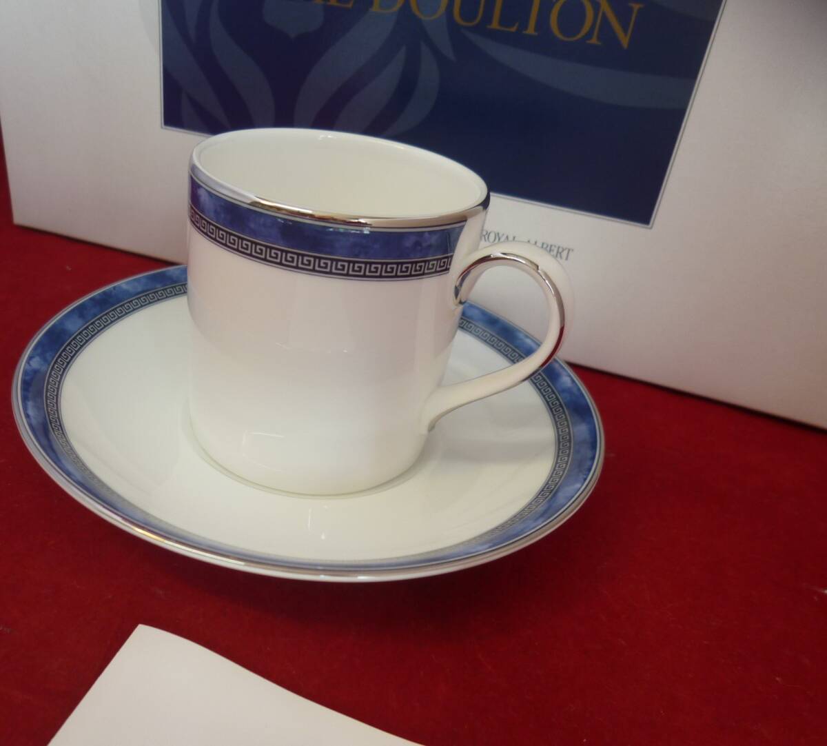 ROYAL DOULTON ロイヤル ドルトン /ボーンチャイナ/アトランタ/カップ&ソーサー 2客 保管未使用品/現(xiàn)狀渡し