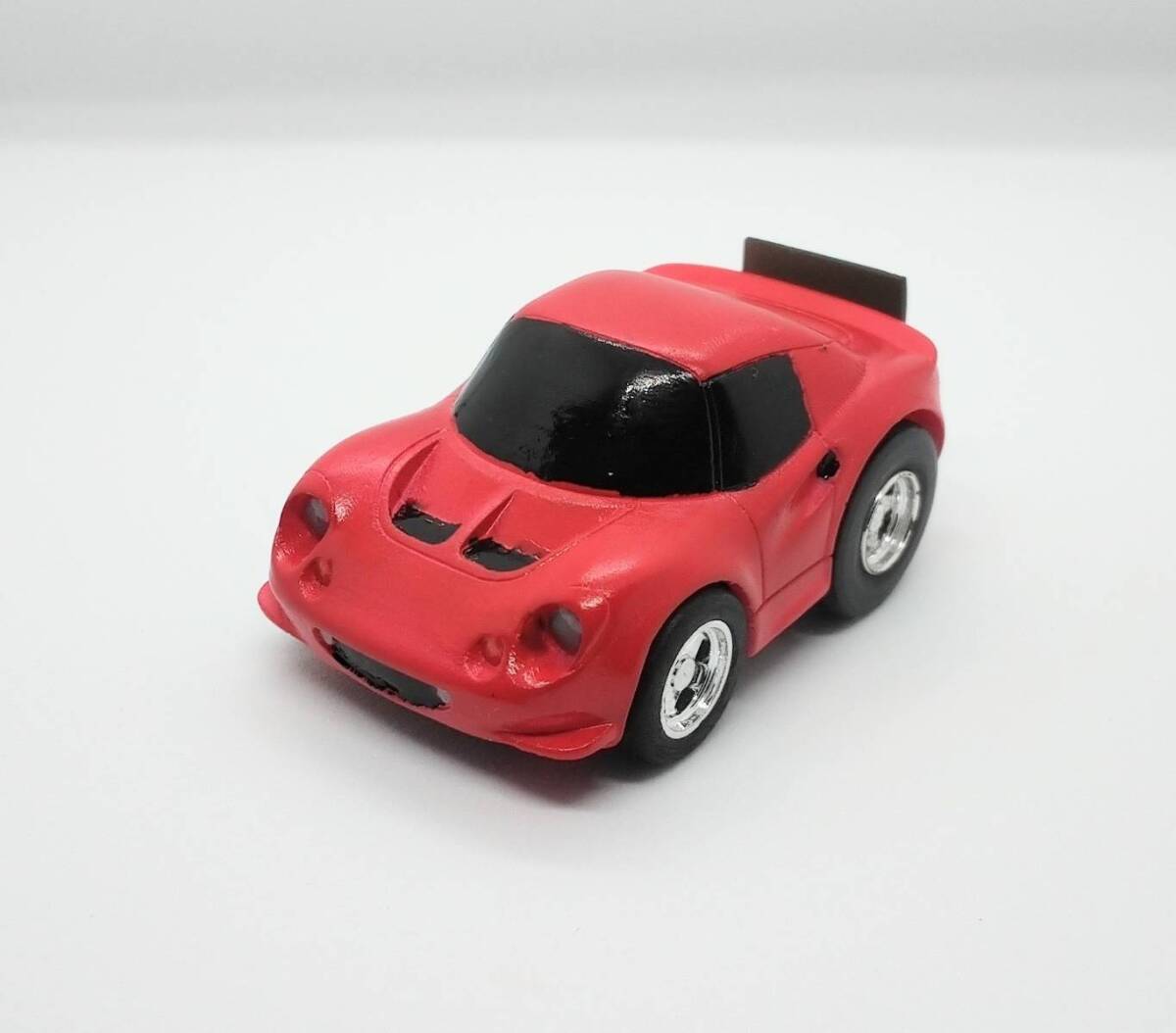 自作プルバックカー Lotus Elise Phase 1 レッド チョロQサイズ 走行可能モデル