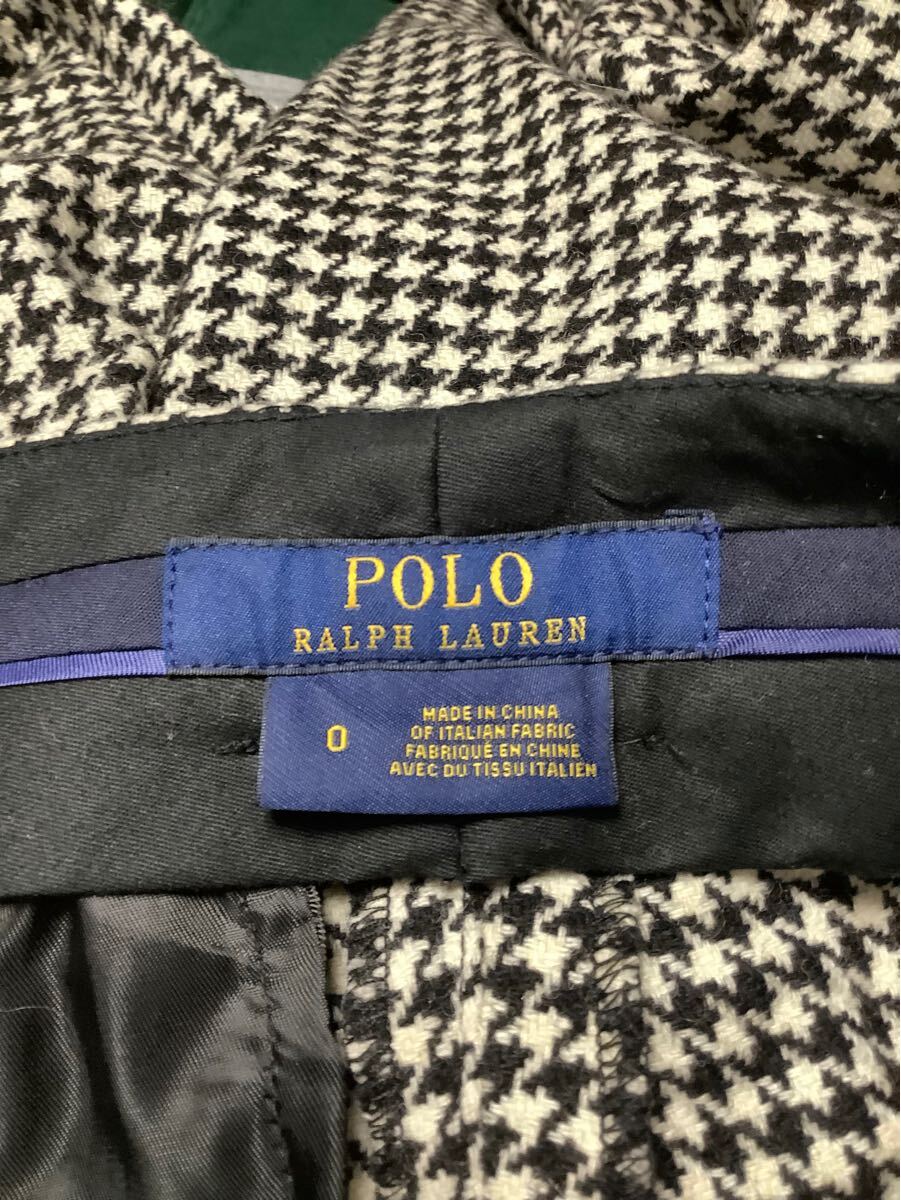 POLO RALPHLAUREN ラルフローレン　千鳥格子　ウールパンツ　テーパード　セレクト　レディース　古著　0