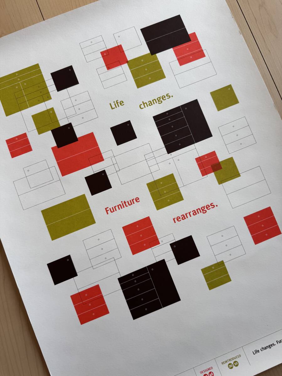 2010 Herman Miller Nelson Basic Cabinet Series ポスター ハーマンミラ ネルソン キャビネット/イームズ ジラルド knoll カッシーナ