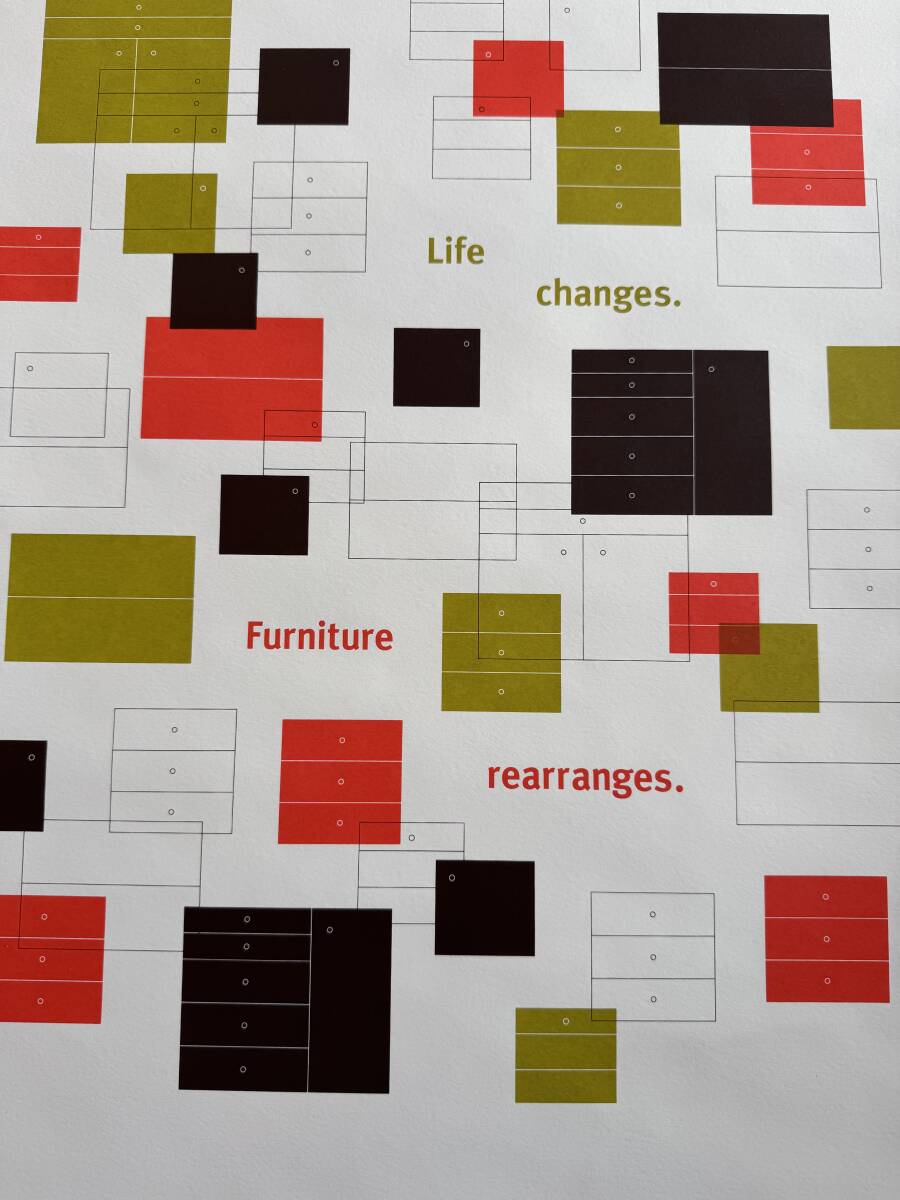 2010 Herman Miller Nelson Basic Cabinet Series ポスター ハーマンミラ ネルソン キャビネット/イームズ ジラルド knoll カッシーナ