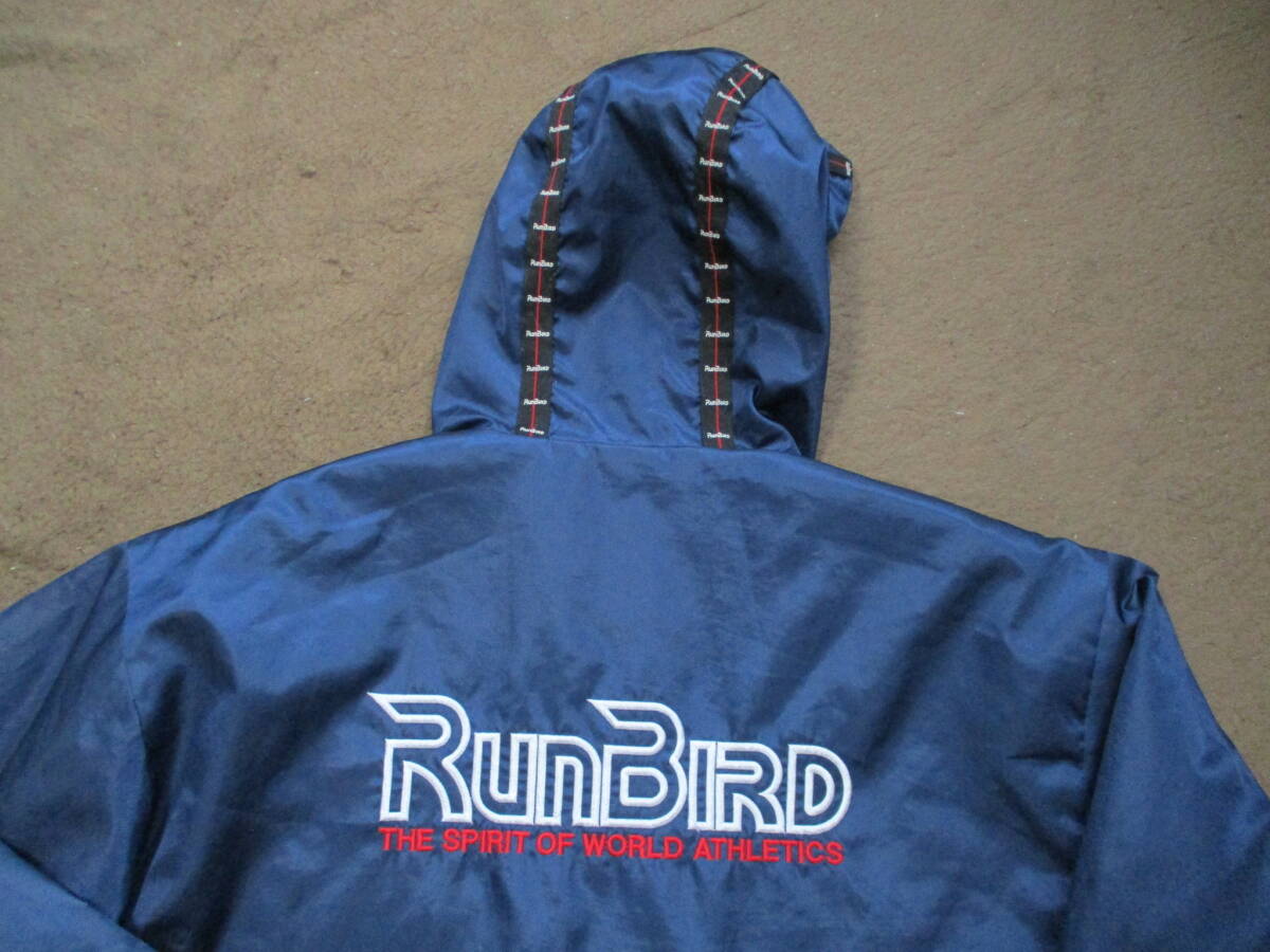 【MIZUNO】　RUNBIRD／超デカ刺繍　　ロゴライン／ベンチ?コート 　美フォルム 　【美品】