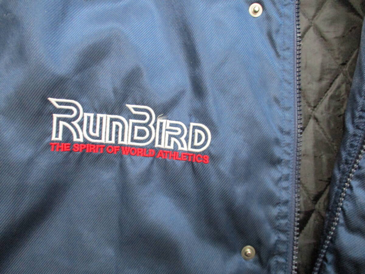 【MIZUNO】　RUNBIRD／超デカ刺繍　　ロゴライン／ベンチ?コート 　美フォルム 　【美品】
