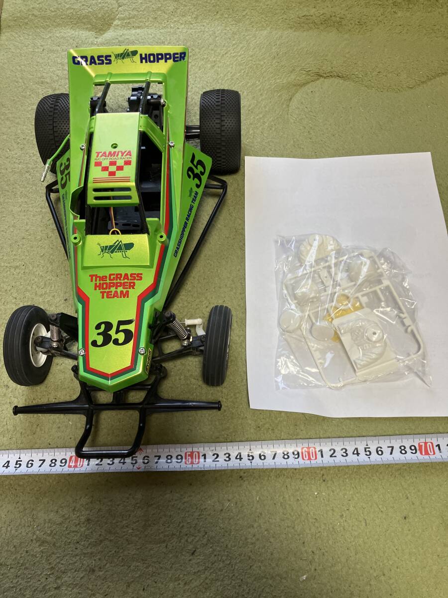タミヤ　田宮　グラスホッパー　サーボ付き　動作品　リアタイヤ改造してます　　駆動しました