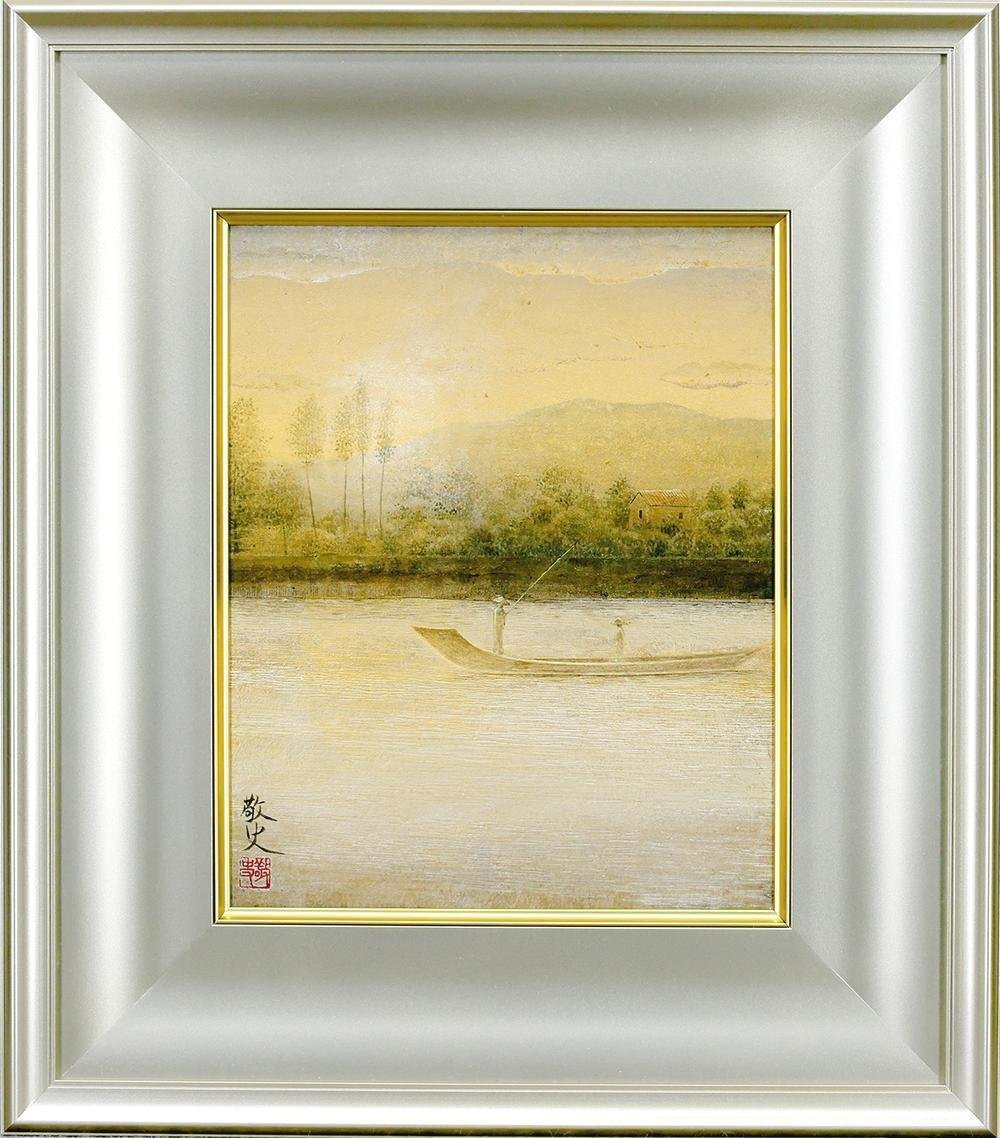 真作】【WISH】桜井敬史「望郷」日本画 3号 金泥仕様 共シール 真作】【WISH】桜井敬史「望郷」日本画 3号 金泥仕様 共シール