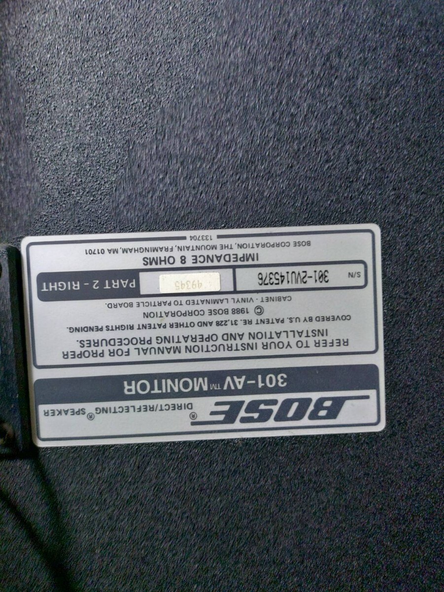 BOSE ( Bose ) 301-AV MONITOR динамик монитор крепление есть 