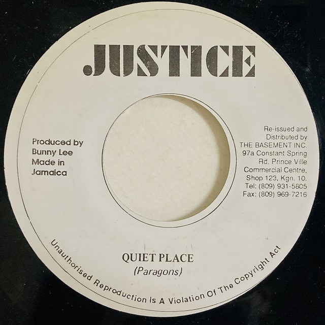 PARAGONS / QUIET PLACE (7インチシングル)