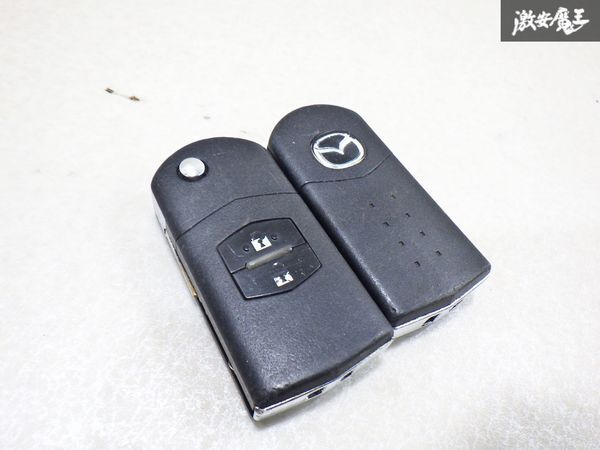[ торговец лот ] Mazda оригинальный дистанционный ключ дистанционный ключ 2 кнопка красный лампа Biante Atenza и т.п. ключ ключ ключ 2 шт немедленная уплата полки 9-2-J