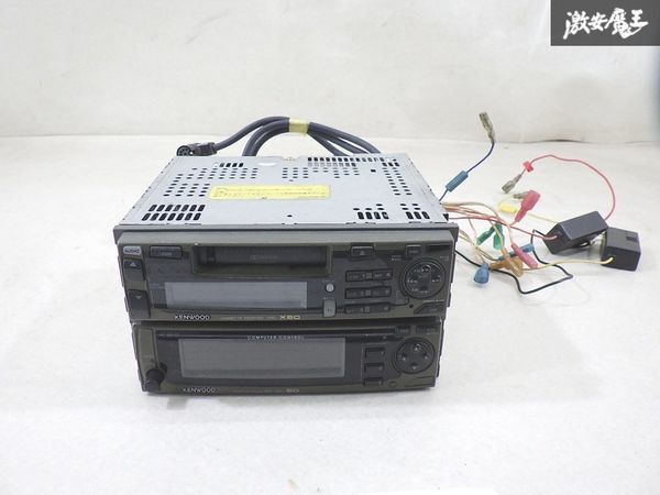 KENWOOD ケンウッド FM/AM カセット テープデッキ グラフィックイコライザー 2点セット KGC-50 KRC-X50 即納 内装 オーディオ 棚A-4