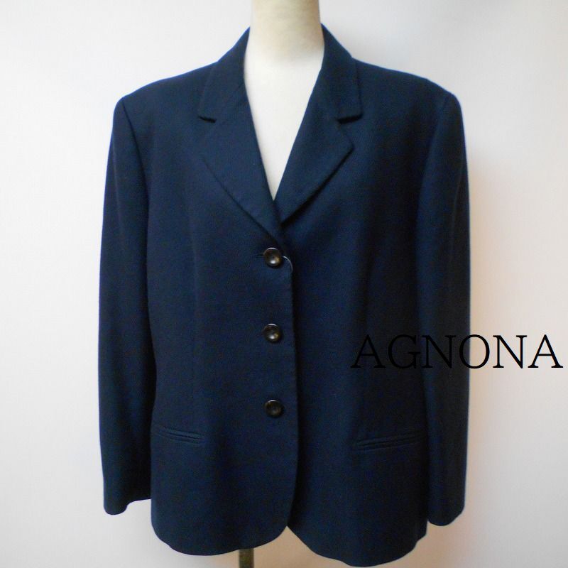 928730 AGNONA アニオナ 紺系 ジャケット
