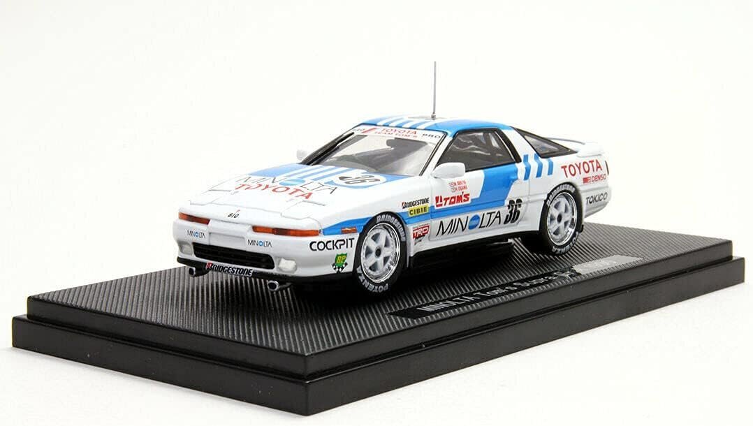 エブロ 1/43 ミノルタ トムス スープラ Gr.A 1990 ホワイト/ブルー