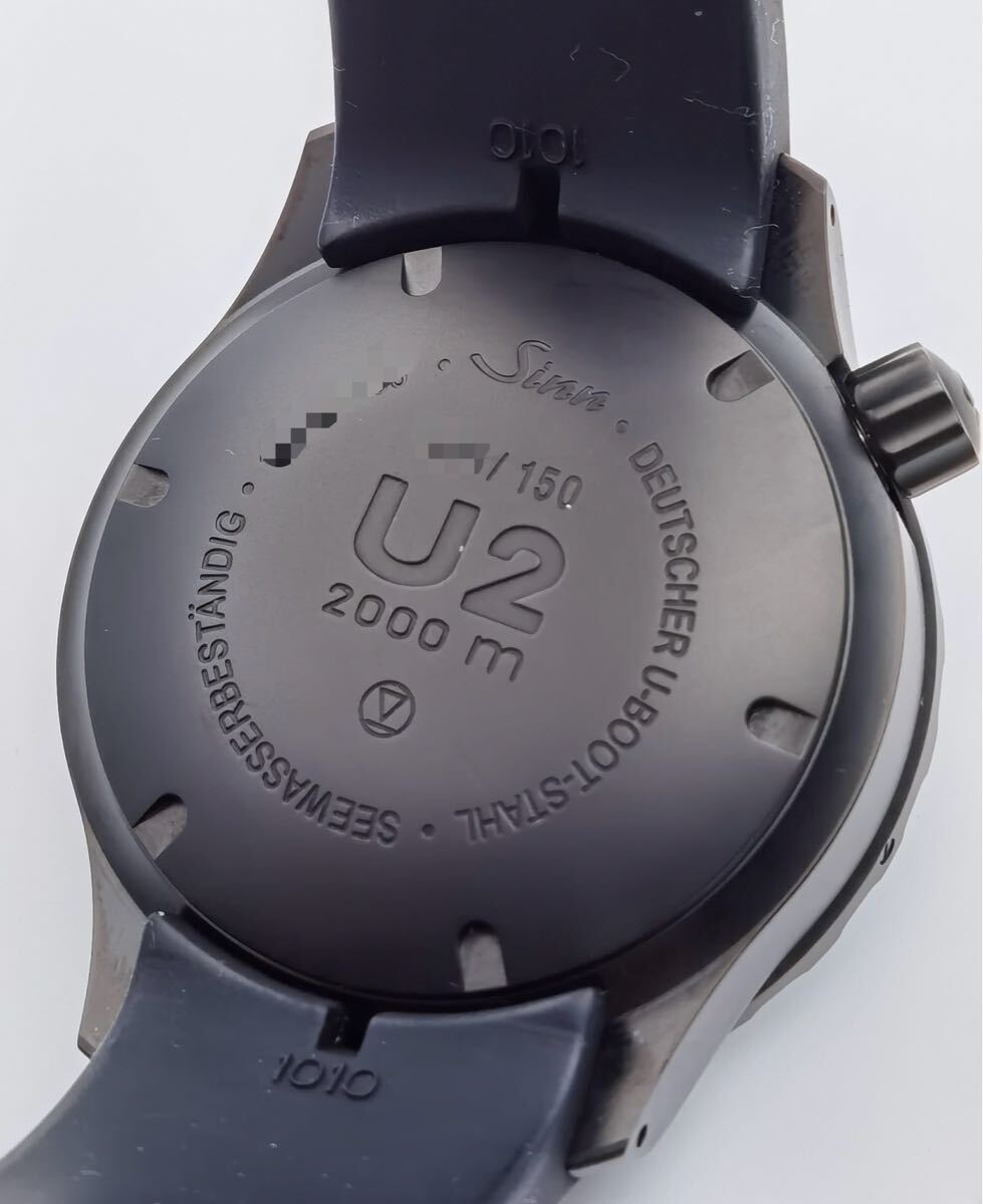 中古美品 ジン Sinn U2.W EZM5 限定150本 デイト ステンレスPVD 白 ホワイト文字盤 自動(dòng)巻き メンズ 腕時(shí)計(jì)