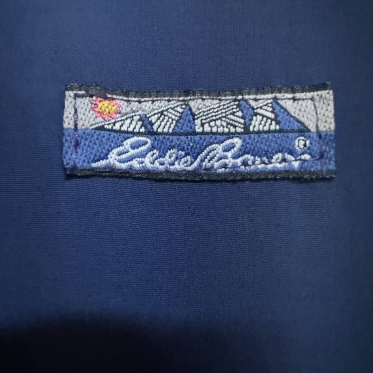 80‘s EDDIE BAUER エディバウアーナイロンブルゾン　ネイビー　Lサイズ　USA製　裏フリース　_画像8