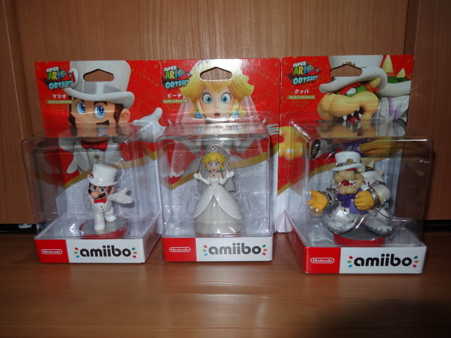 amiibo　アミーボ　マリオ/ピーチ/クッパ　ウェディングスタイル　＜新品未開封＞