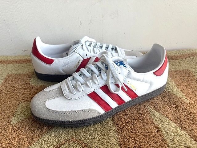 Adidas samba Classic OG 29cm IG1025 белый × красный 