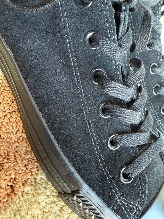 コンバース オールスター LOW 26.5cm 黒 スエード_画像6