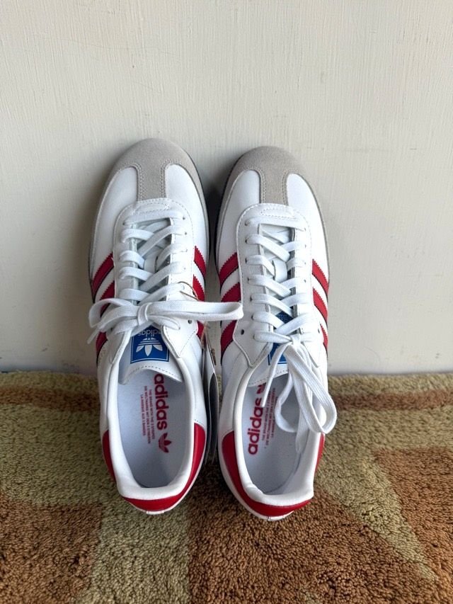  Adidas samba Classic OG 29cm IG1025 белый × красный 