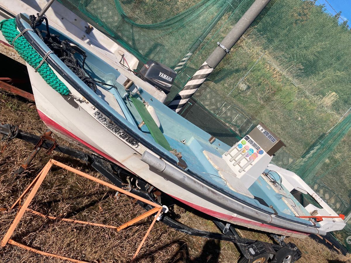 26520円 ☆広島発 YAMAHA W-20 和船 油圧操舵付き 陸送可能 26520円 ☆広島発 YAMAHA W-20 和船 油圧操舵付き 陸送可能