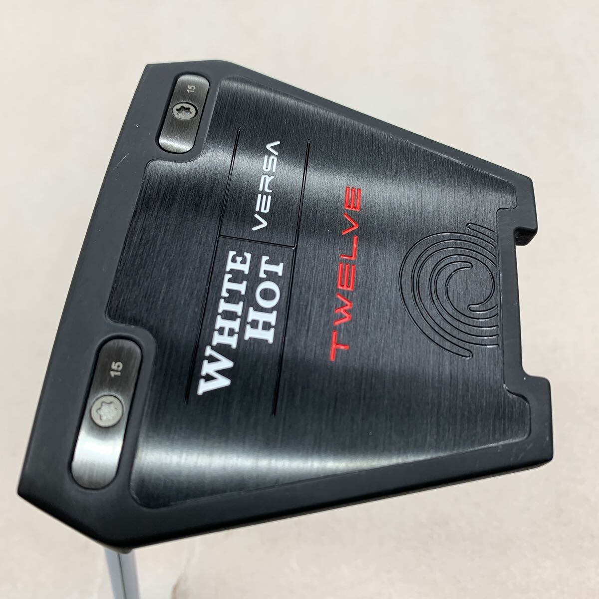 即決■レフティ パター / オデッセイ　WHITE HOT VERSA TWELVE　STROKE LAB 70C RED　34インチ　左　カバー有