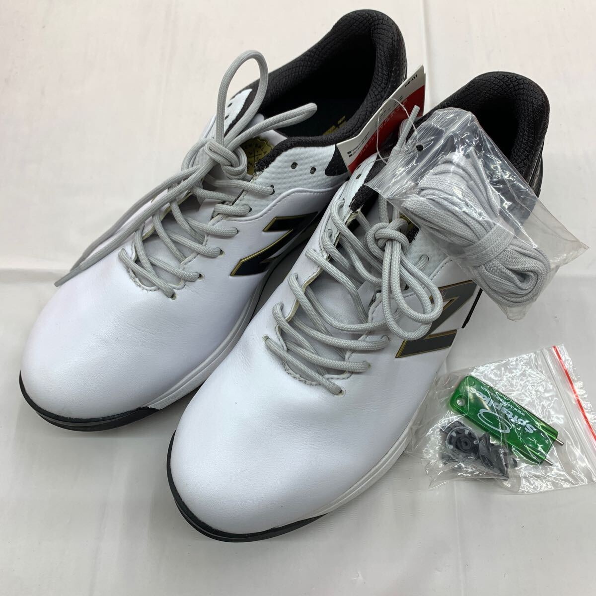 即決■展示品 ゴルフシューズ / new balance ニューバランス　MG2500　ホワイトブラック　26.5cm