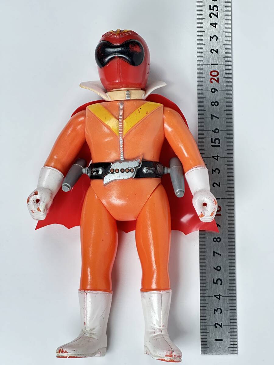 秘密戦隊ゴレンジャー アカレンジャー 当時物 旧バンダイ 面取れ 秘密戦隊ゴレンジャー アカレンジャー 当時物 旧バンダイ 面取れ