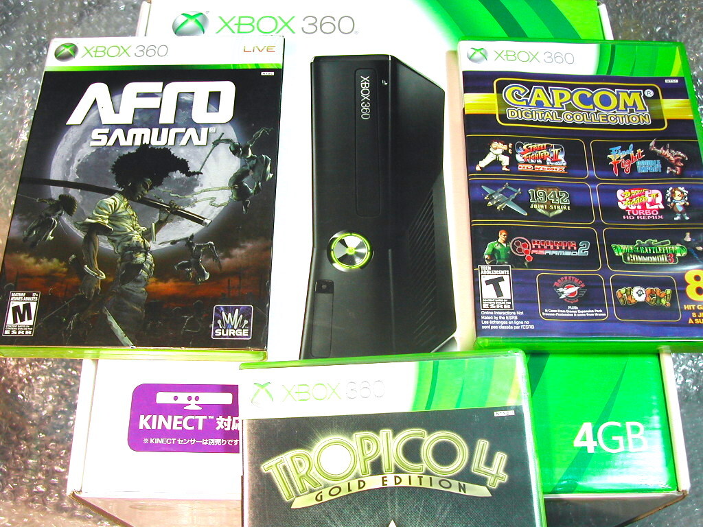 XBOX360本体一式全揃+稀少ソフト超豪華セット 上位機種360S+ XBOX360本体一式全揃+稀少ソフト超豪華セット 上位機種360S+